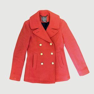 J. Crew Red Wool Coat